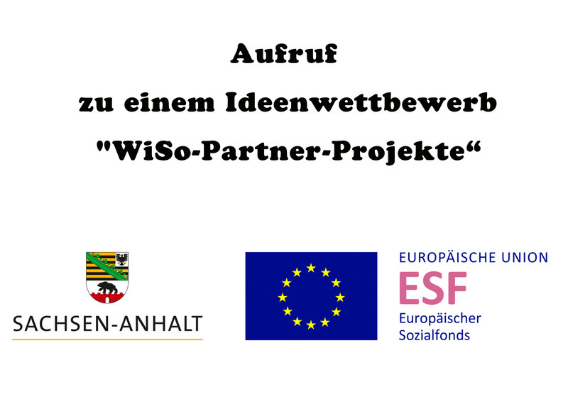Aufruf zu einem Ideenwettbewerb "WiSo-Partner-Projekte“ 